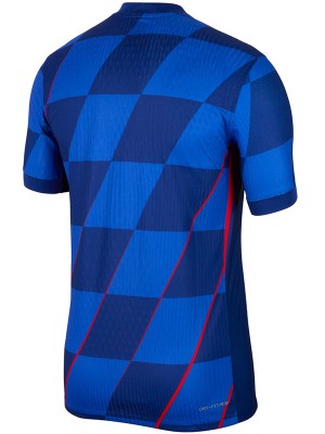 Croatia maglia da trasferta uniforme da calcio seconda divisa da calcio da uomo top maglia sportiva Coppa Euro 2024